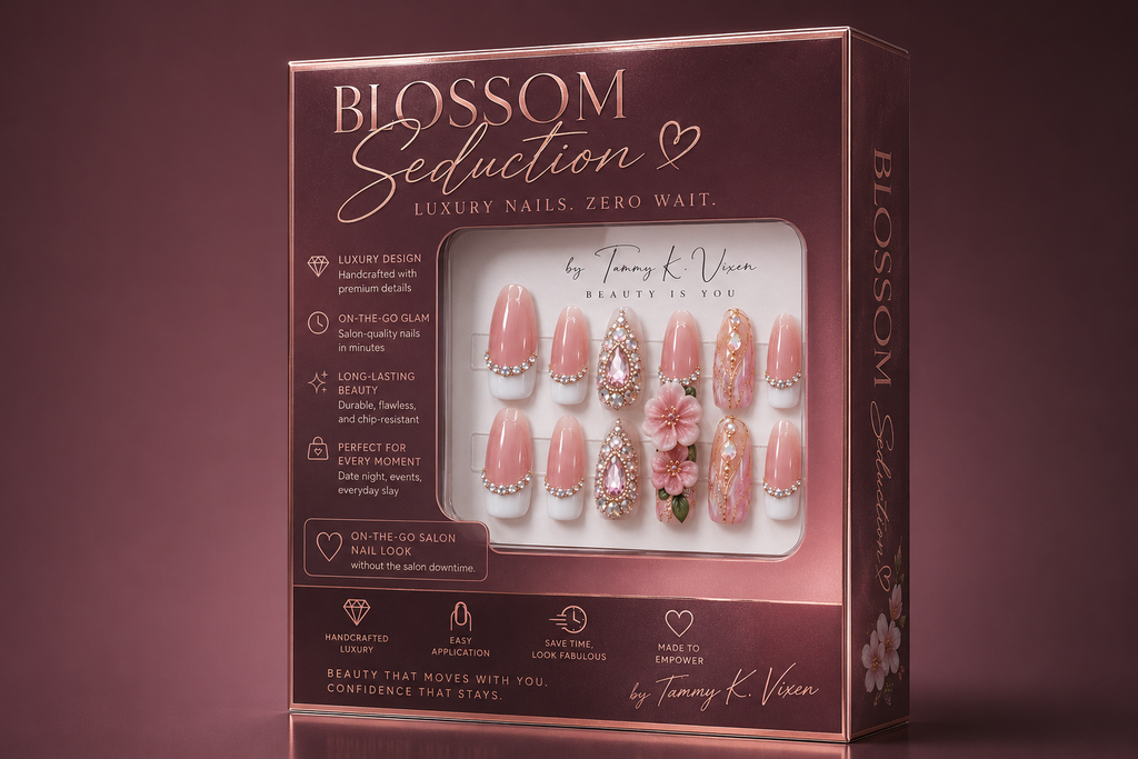 Custom Made-To-Order Frenchie Courture Vixen Nail Set by Tammy K. Vixen